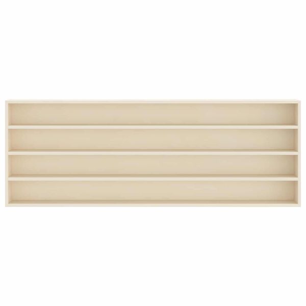 vidaXL Veggdokumentdisplay Beige 100 x 8,5 x 36 cm Konstruert tre