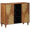vidaXL Serviesskap Brun 90 x 33 x 75 cm Massiv mango tre