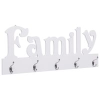 vidaXL Veggmontert garderobepanel FAMILY 74x29,5 cm
