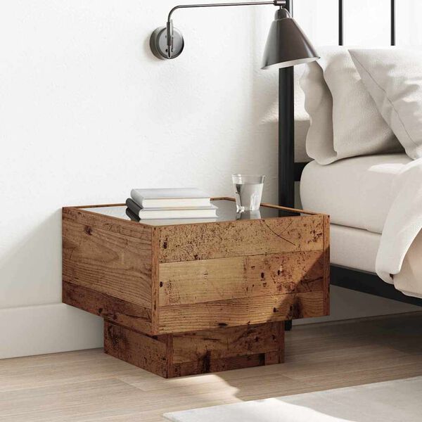 vidaXL Kaffebord Gammelt tre 40 x 40 x 30 cm Konstruert tre