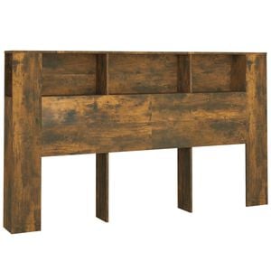 vidaXL Sengegavlskap r&oslash;kt eik 180x18,5x104,5 cm