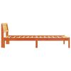 vidaXL Sengestamme med hodegjerde Vokset Brun 75 x 190 cm Massiv furu