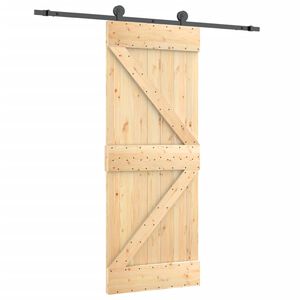 vidaXL Skyved&oslash;r med monteringstilbeh&oslash;r 70x210 cm heltre furu