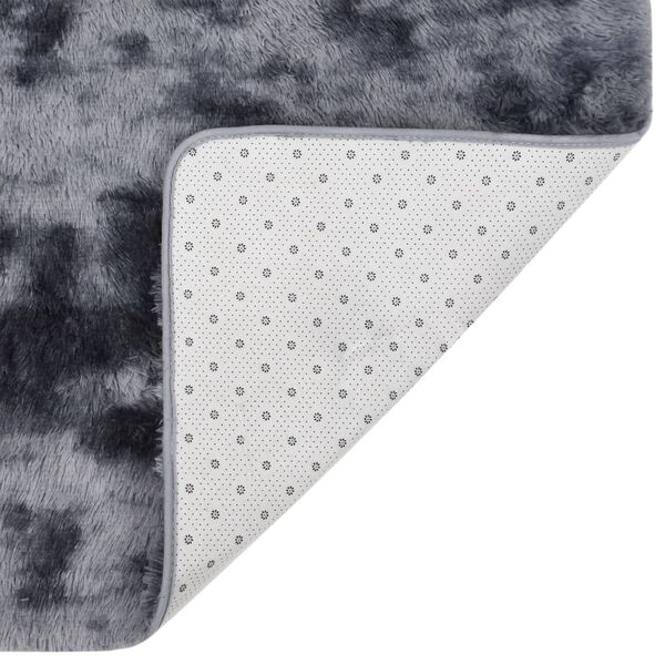 vidaXL Flossteppe antrasitt 200x140 cm