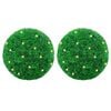 vidaXL Kunstige buksbomballer med LED-lys 2 stk gr&oslash;nn 27 cm