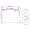 vidaXL Rullegardin lystette 155x150 cm stoff bredde 151,6 cm polyester