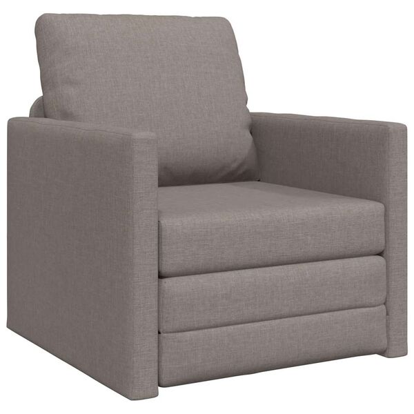 vidaXL Sofa seng Gråbrun 74 x 77 x 81 cm stoff