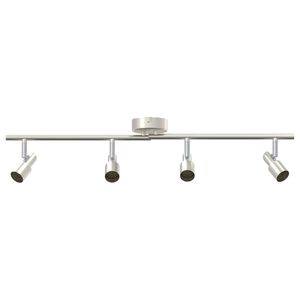 vidaXL Takspot med s&oslash;kelys Nikkel 70 x 9 x 12,5 cm St&aring;l
