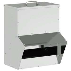 vidaXL H&oslash;nsefutteral s&oslash;lv 20 x 25 x 35 cm Galvanisert St&aring;l