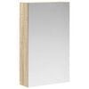 vidaXL Baderomsspeilskap Sonoma eik 30 x 10,5 x 50 cm Konstruert tre