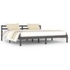 vidaXL Sengeramme heltre furu 200x200 cm gr&aring;
