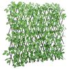 vidaXL&nbsp;Utvidbart espalier med kunstig ef&oslash;y gr&oslash;nn 180x65 cm