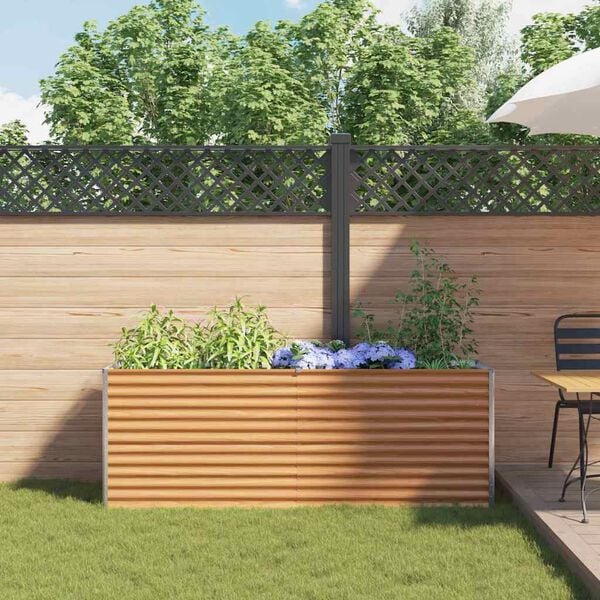 vidaXL H&oslash;ybed Lys Brun 195 x 50 x 68 cm Galvanisert St&aring;l