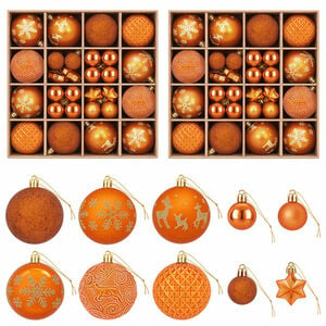 vidaXL Juleballsett 88 stk. Bronse &Oslash; 6 cm Plast