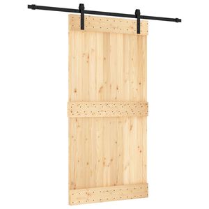 vidaXL Skyved&oslash;r 100 x 210 cm Massiv Furu Tre (Ubehandlet)