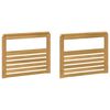 vidaXL Armlene Modul 2 pcs Hvit 79 x 6 x 61 cm Solid akasietre