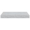 vidaXL Flytende vegghyller 4 stk betonggr&aring; 40x23x3,8 cm MDF