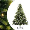 vidaXL Kunstig leddet juletre med 300 LED-lamper Gr&oslash;nn 240 cm