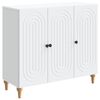 vidaXL Serviesskap Hvit 89 x 34,5 x 80 cm Konstruert tre