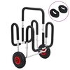 vidaXL SUP vogn for 2 surfebrett 90 kg aluminium