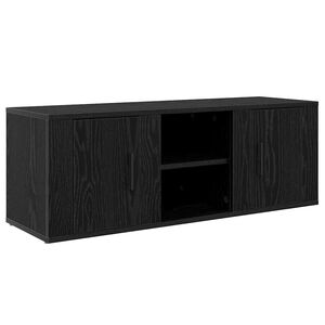 vidaXL TV-skap Svart Eik 100 x 31,5 x 35 cm Konstruert tre