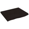 vidaXL Benkeplate til bad m&oslash;rkebrun 60x60x(2-4) cm behandlet heltre