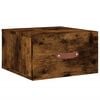 vidaXL Veggmonterte nattbord 2 stk røkt eik 35x35x20 cm