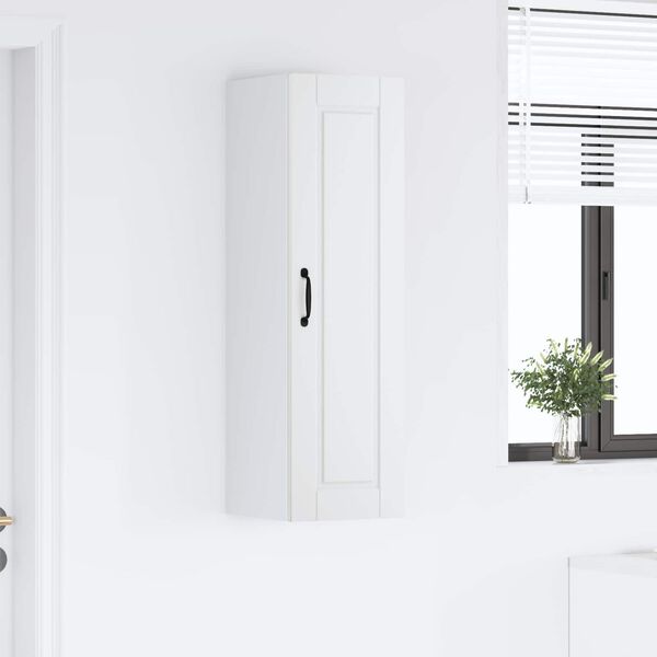 vidaXL Kj&oslash;kkenskap med hylle Hvit 30 x 31 x 100 cm Konstruert tre