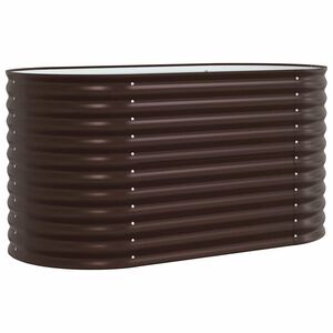 vidaXL Hevet bed Brun 160 x 80 x 81 cm St&aring;l