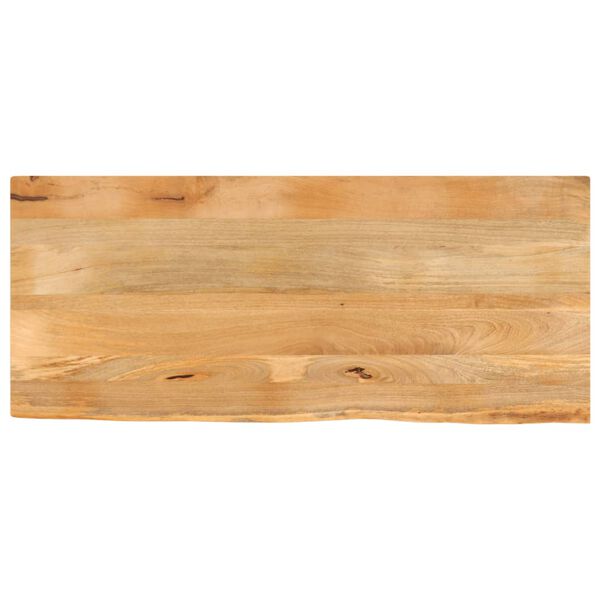 vidaXL Bordplate 140x60x3,8 cm naturlig kant heltre mango