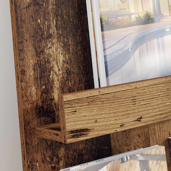 vidaXL Magasinreol Gammelt tre 51 x 11 x 102 cm Konstruert tre