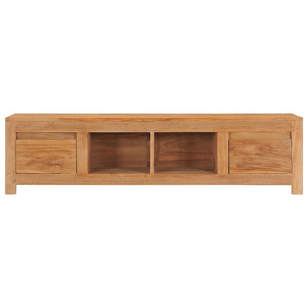 vidaXL TV-benk 135x30x35 cm heltre teak