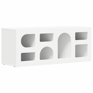 vidaXL TV-skap Hvit 100 x 35 x 40 cm Konstruert tre
