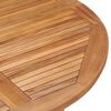 vidaXL Sammenleggbart hagespisebord 120x120x75 cm heltre teak