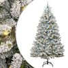 vidaXL Kunstig juletre 240 cm 300 LED-lys Varmhvit PVC og st&aring;l