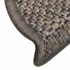 vidaXL Selvklebende trappematter sisal 30 stk 56x17x3 cm gr&aring; og beige