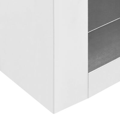 vidaXL Veggmontert kjøkkenskap 90x40x50 cm rustfritt stål