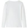T-skjorte for barn med lange ermer ecru 104