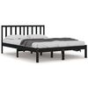 vidaXL Sengeramme svart heltre furu 120x190 cm Small Double