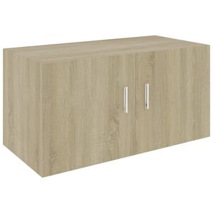 vidaXL Veggmontert skap sonoma eik 80x39x40 cm konstruert tre