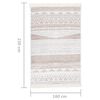 vidaXL Teppe beige 160x230 cm bomull