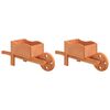 vidaXL Plantekasser trilleb&aring;r 2 stk 47x15x19 cm heltre gran