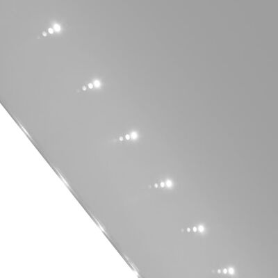 vidaXL Veggspeil med LED-lys 50 x 60 cm (L x H)