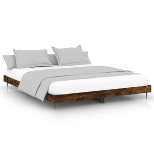 vidaXL Sengeramme uten madrass madrass r&oslash;kt eik 200x200 cm
