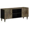 vidaXL TV-benk lysegr&aring; 105x33,5x46 cm heltre mango