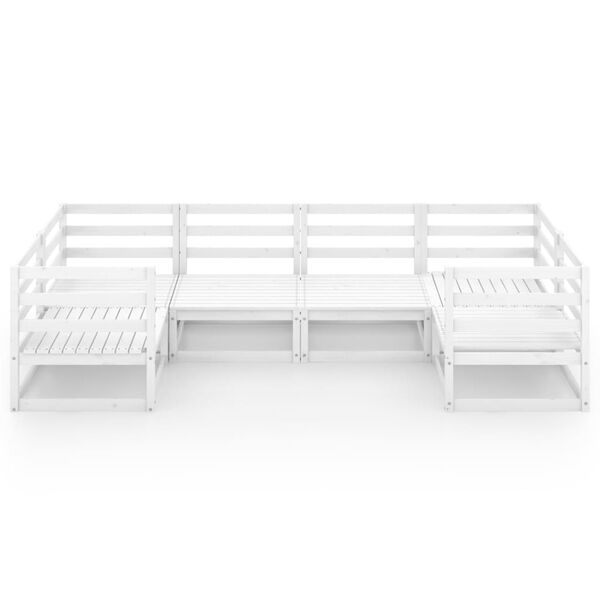 vidaXL Hagesofagruppe 6 deler heltre furu