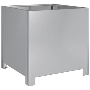 vidaXL Plantekasse 40x40x40 cm galvanisert st&aring;l