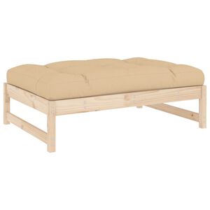 vidaXL Hagefotskammel 120x80 cm heltre furu