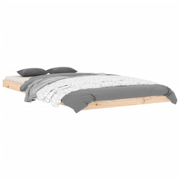 vidaXL Sengeramme 100x200 cm heltre furu