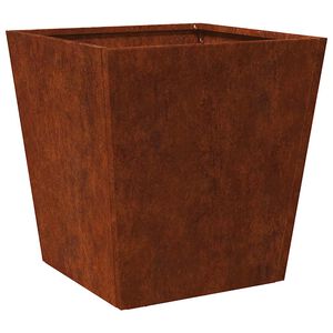 vidaXL Hageplantekar 40x40x40 cm oksidert st&aring;l